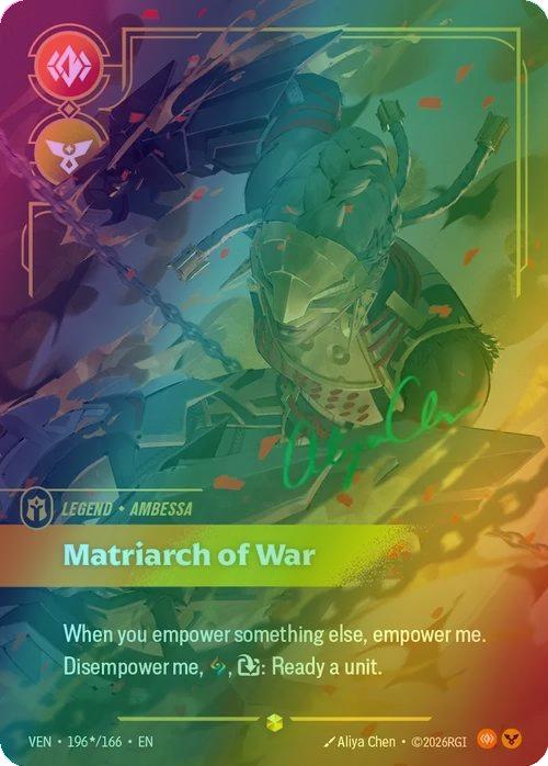 Matriarch of War (Ambessa) (Signature) - 196*/166 [Vendetta] [Foil]