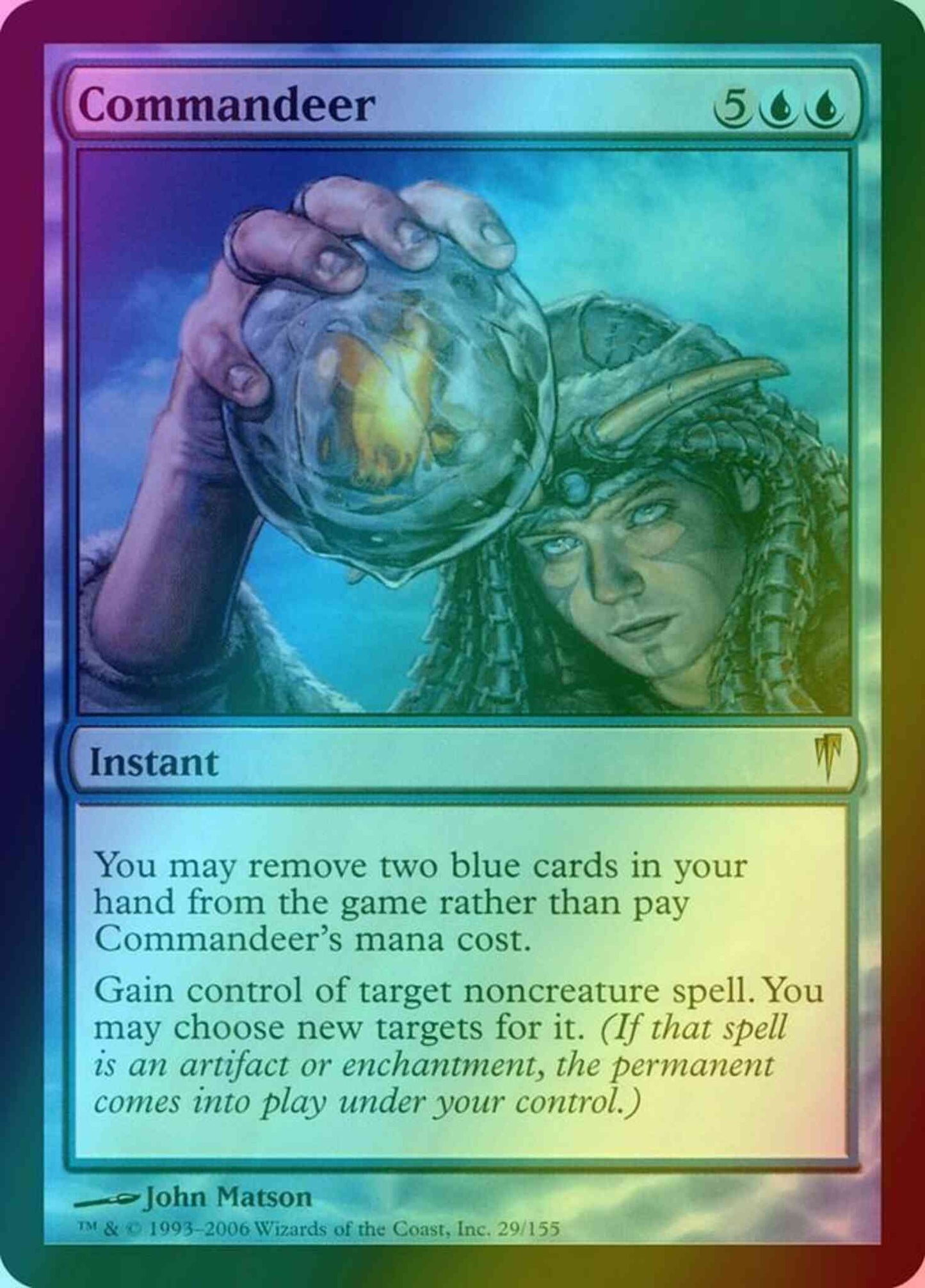 commandeer mtg card Requisire - Commander Masters #484 (Italiano) You may exile two blue cards from your hand rather than pay Commandeers mana cost Commandeer (NM Non-Foil) OTJ-0009 Rare