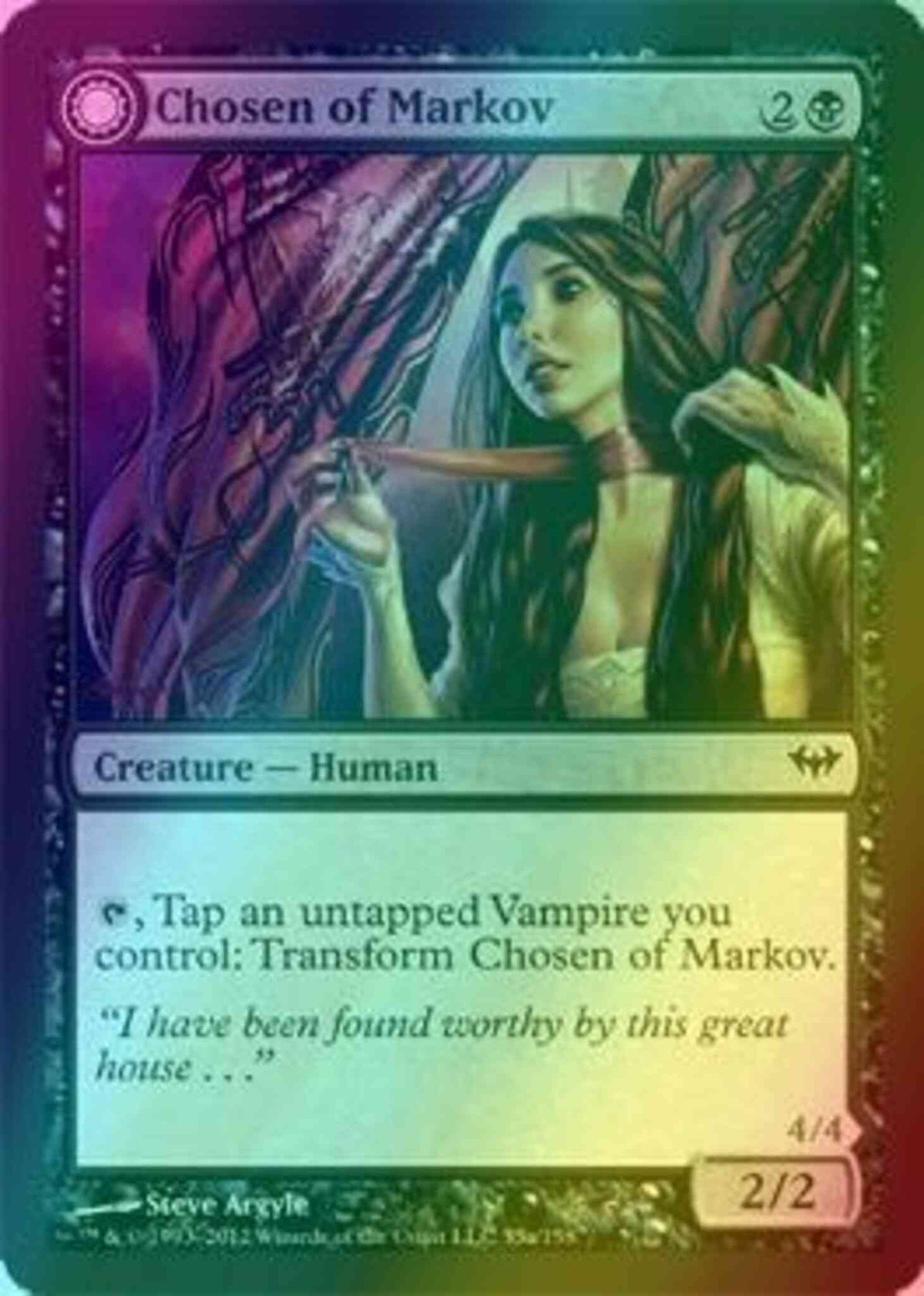 Chosen of Markov // Markov's Servant [55] [Dark Ascension] [Foil]