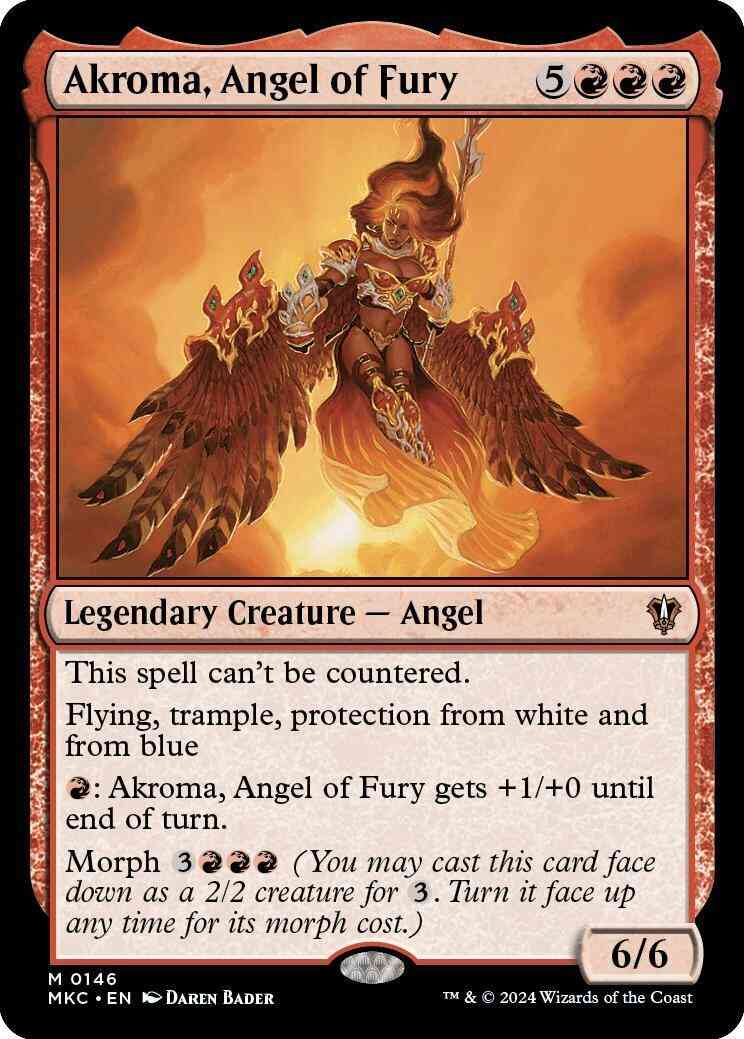 Akroma, Angel of Fury [146] [Murders at Karlov Manor: Commander] [Non-Foil]