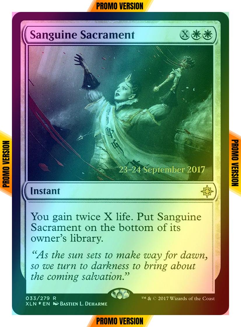 Sanguine Sacrament [33s] [Ixalan Promos] [Foil]