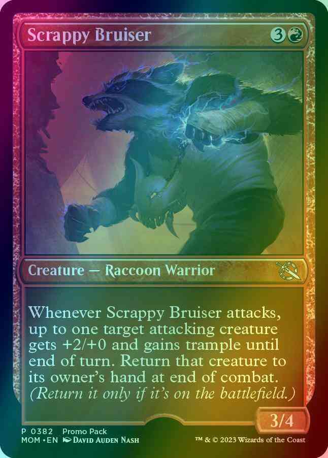 Scrappy Bruiser [382] [Dark Frame Promo Pack] [March of the Machine] [Foil]