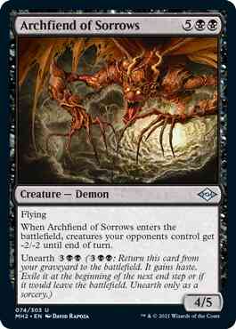 Archfiend of Sorrows [74] [Modern Horizons 2] [Foil]