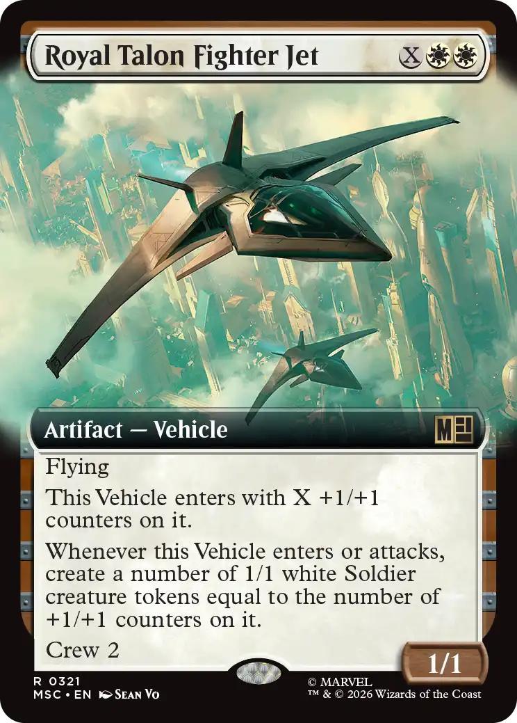 Royal Talon Fighter Jet [321] [Extended Art] [Marvel Super Heroes: Commander] [Non-Foil]