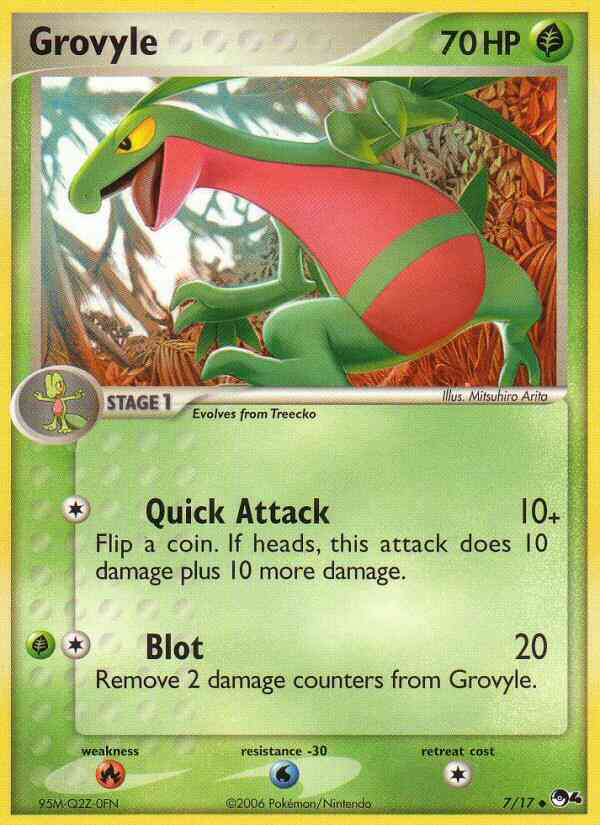 Grovyle - 7/17 - Uncommon [pop4-7] [Non-Holo]
