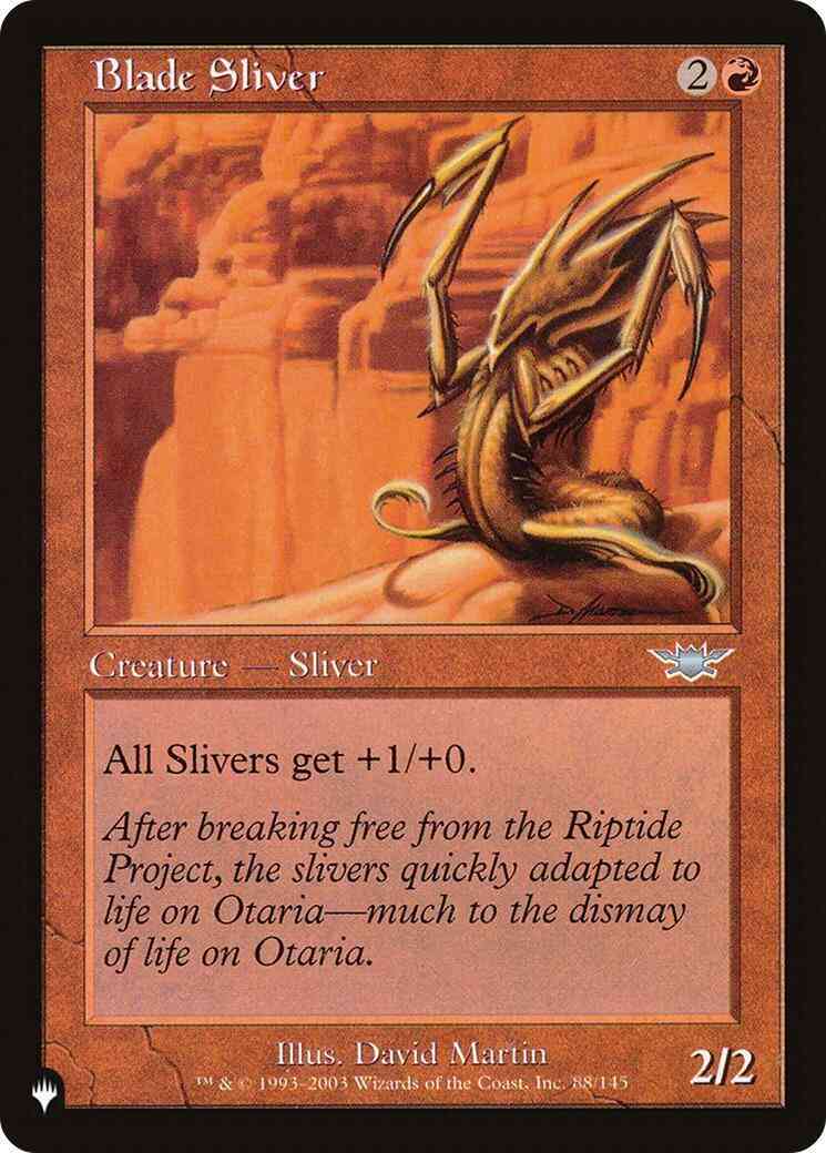 Blade Sliver [LGN-88] [The List] [Non-Foil]
