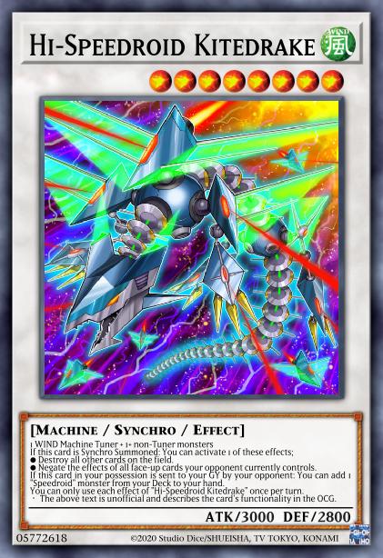 Hi-Speedroid Kitedrake - BLHR-EN044 - Secret Rare - 1st Edition