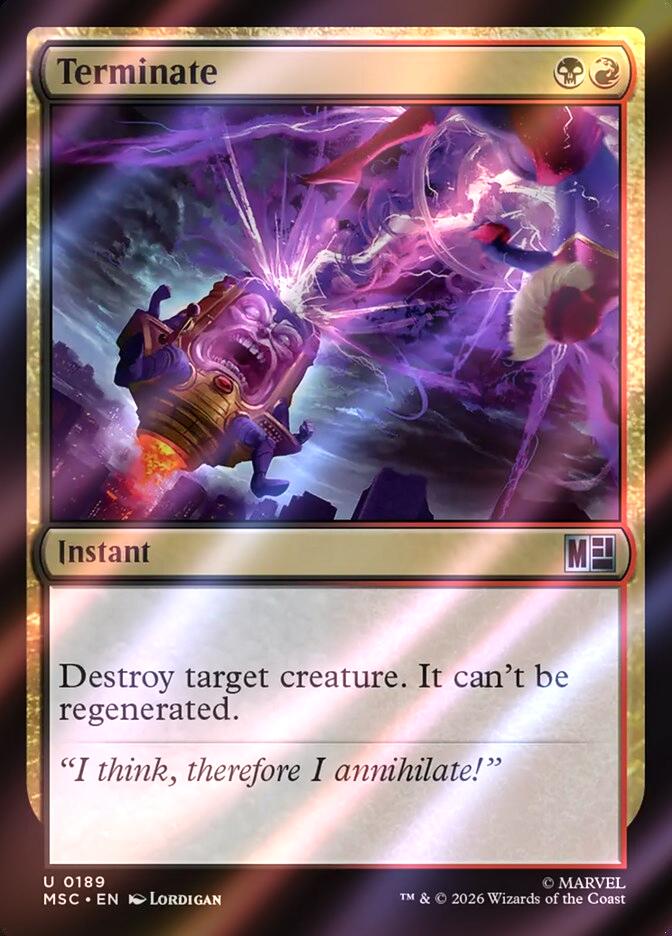 Terminate [189] [Marvel Super Heroes: Commander] [Surge Foil]