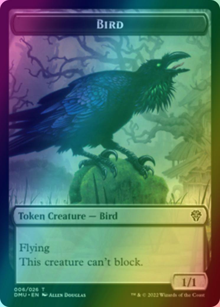 Bird Token (02) // Bird Token (06) [DMU/DMU Set Symbol] [Dominaria United: Tokens] [Foil]