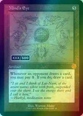Mind's Eye - Serial Numbered [96z] [Retro Frame] [Schematic] [The Brothers' War Retro Artifacts] [Foil]