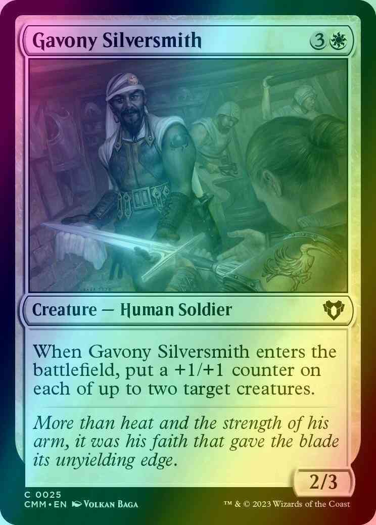 Gavony Silversmith [25] [Commander Masters] [Foil]