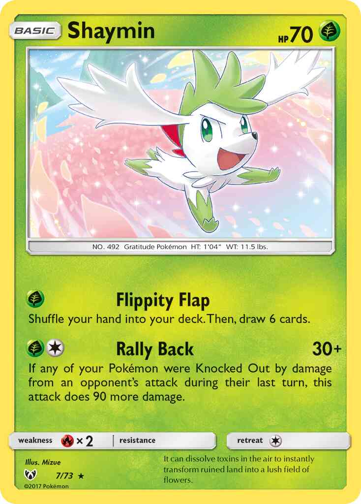 Shaymin (Sky Forme) - 7/73 - Rare Holo [sm35-7] [Holo]