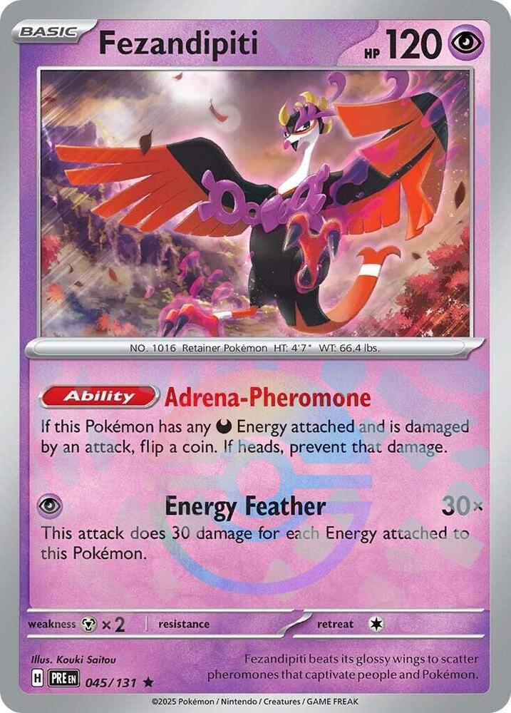 Fezandipiti - Poké Ball Pattern - 045/131 - Rare [sv085-045] [Reverse Holo]
