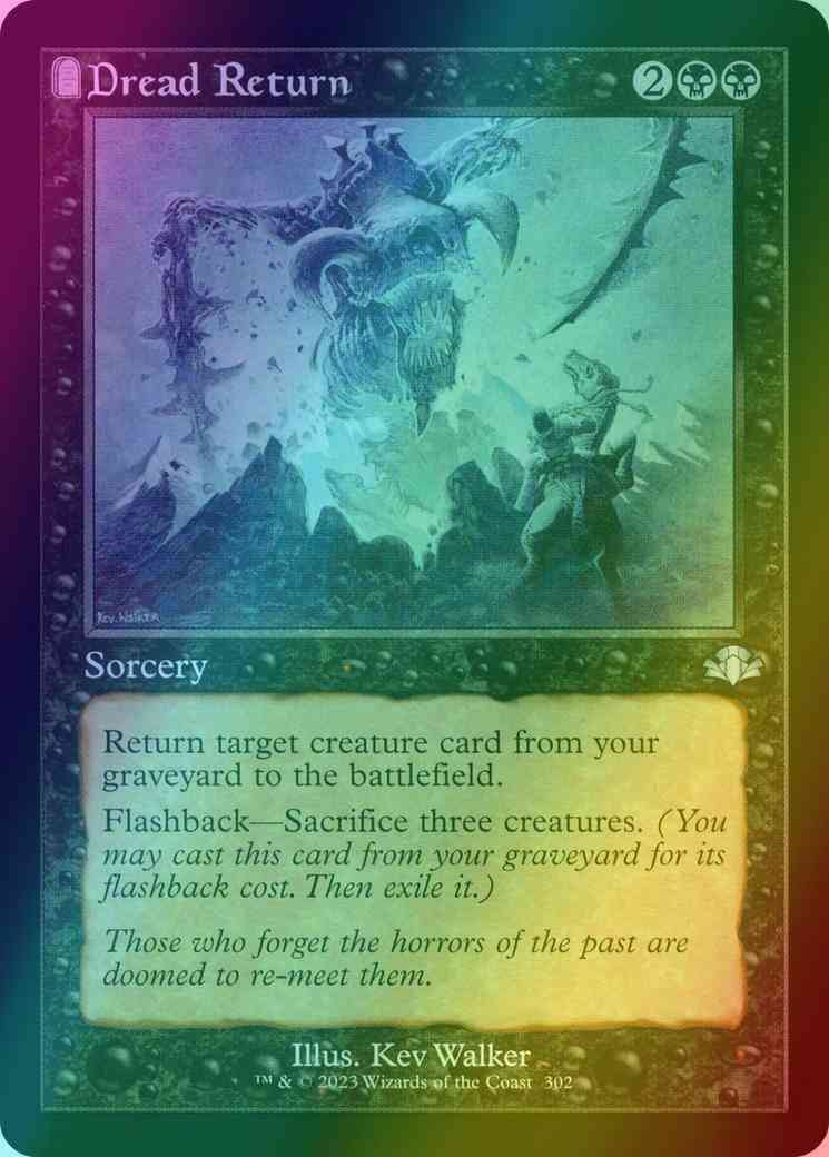 Dread Return [302] [Retro Frame] [Dominaria Remastered] [Foil]