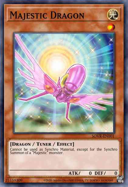 Majestic Dragon - SOVR-EN001 - Super Rare - Unlimited