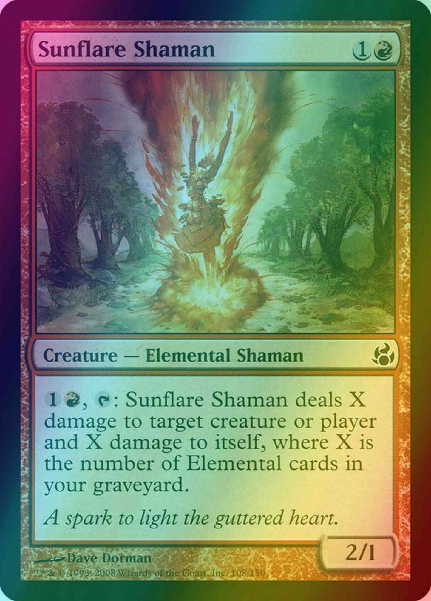 Sunflare Shaman [108] [Morningtide] [Foil]