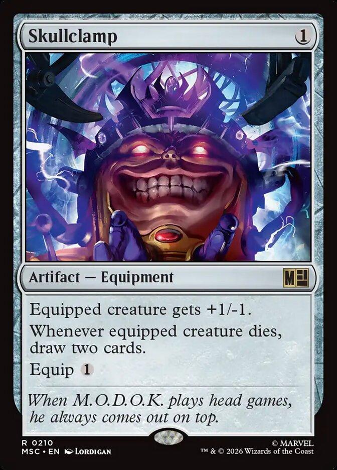Skullclamp [210] [Marvel Super Heroes: Commander] [Non-Foil]