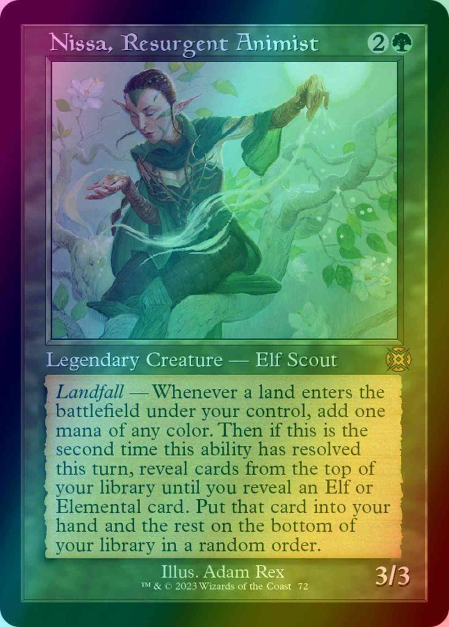 Nissa, Resurgent Animist [72] [Retro Frame] [March of the Machine