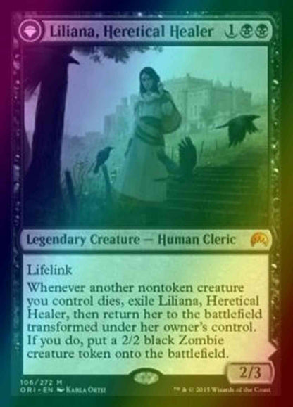 Liliana, Heretical Healer // Liliana, Defiant Necromancer [106] [Magic Origins] [Foil]