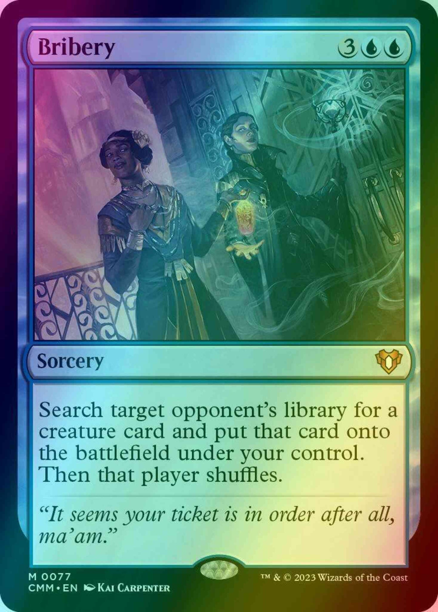 Bribery [77] [Commander Masters] [Foil] – Face to Face Games