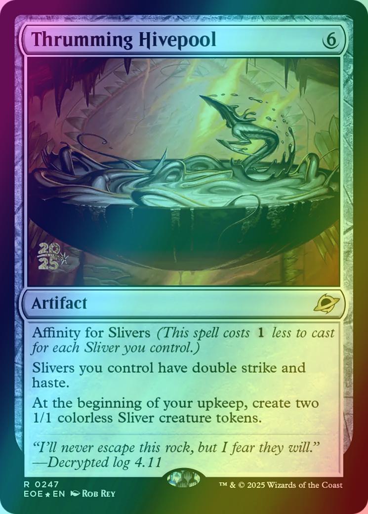 Thrumming Hivepool [247s] [Prerelease] [Edge of Eternities: Promos] [Foil]