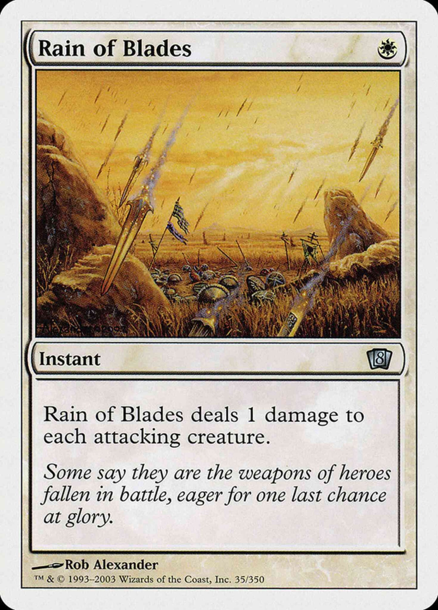 Rain of Blades [35] [Eighth Edition] [Non-Foil]