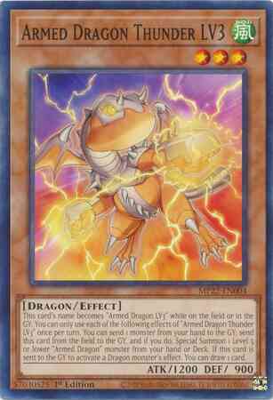 Armed Dragon Thunder LV3 - MP22-EN004 - Common - 1st Edition