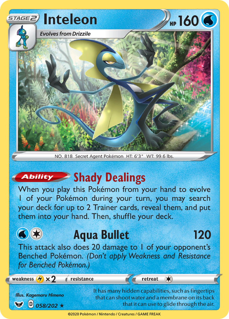 Inteleon - 058/202 - Theme Deck Exclusive [swsh1msp-058] [Non-Holo]