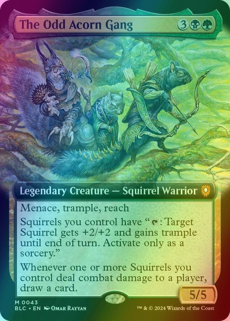 The Odd Acorn Gang [43] [Extended Art] [Bloomburrow: Commander] [Foil]
