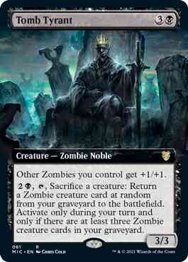 Tomb Tyrant [61] [Extended Art] [Innistrad: Midnight Hunt: Commander] [Non-Foil]