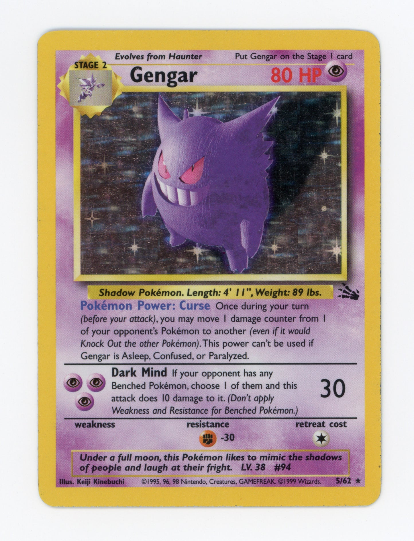 Gengar — Rare|Unlimited|Holo — ID 18710