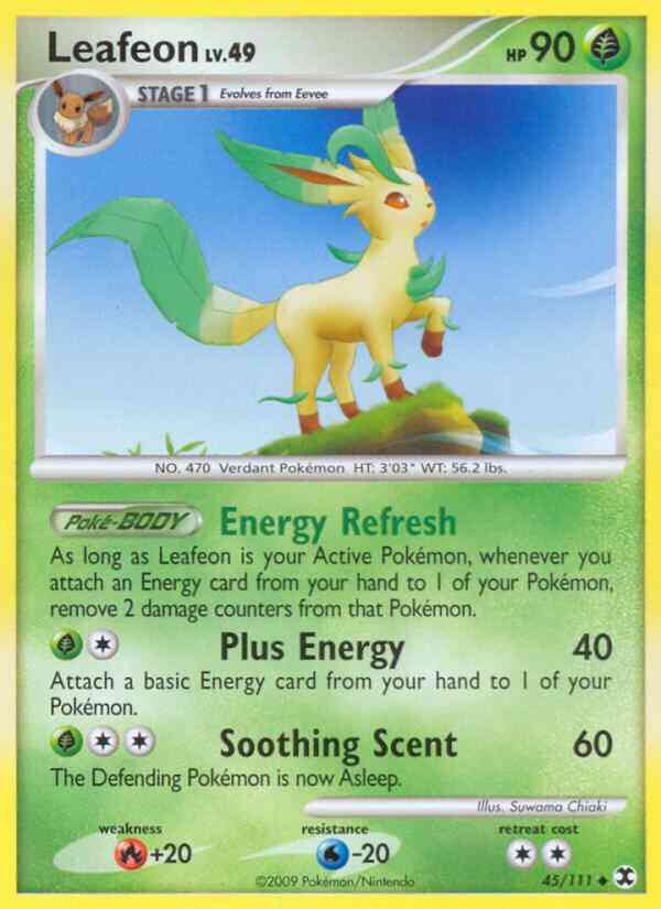 Leafeon - 45/111 - Uncommon [pl2-45] [Reverse Holo]