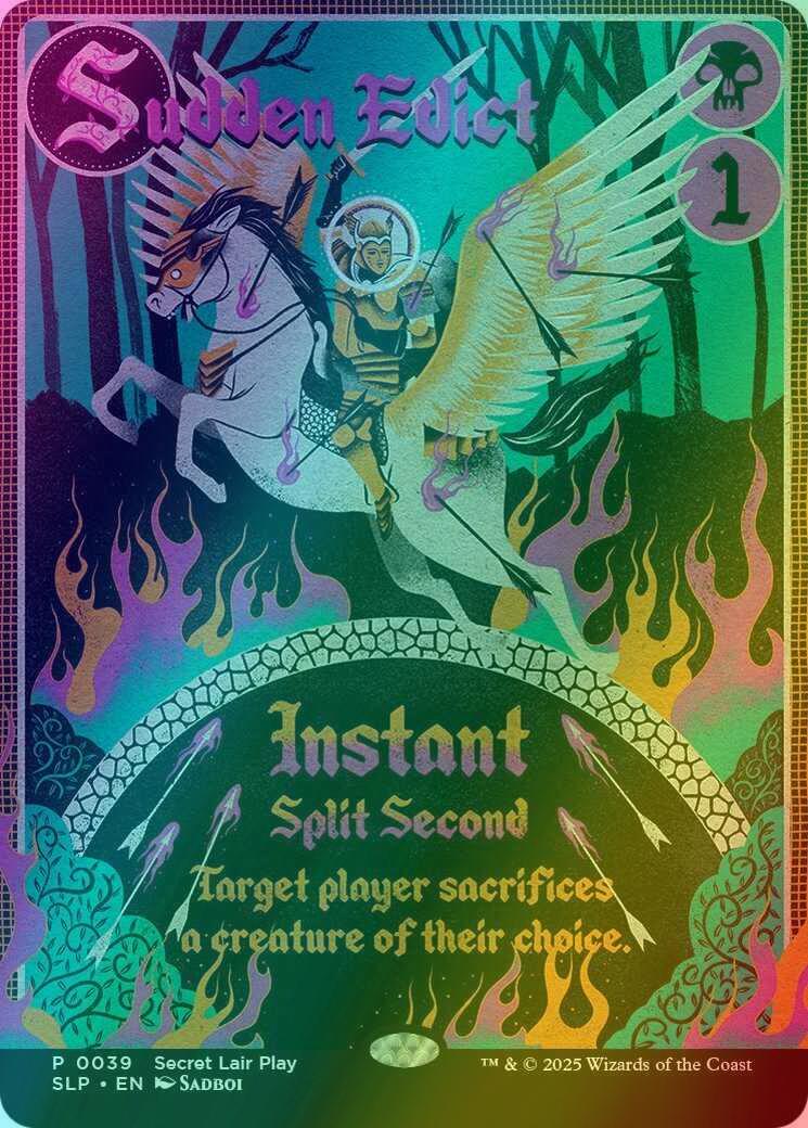 Sudden Edict [0039] [Borderless] [Secret Lair Promo] [Foil]