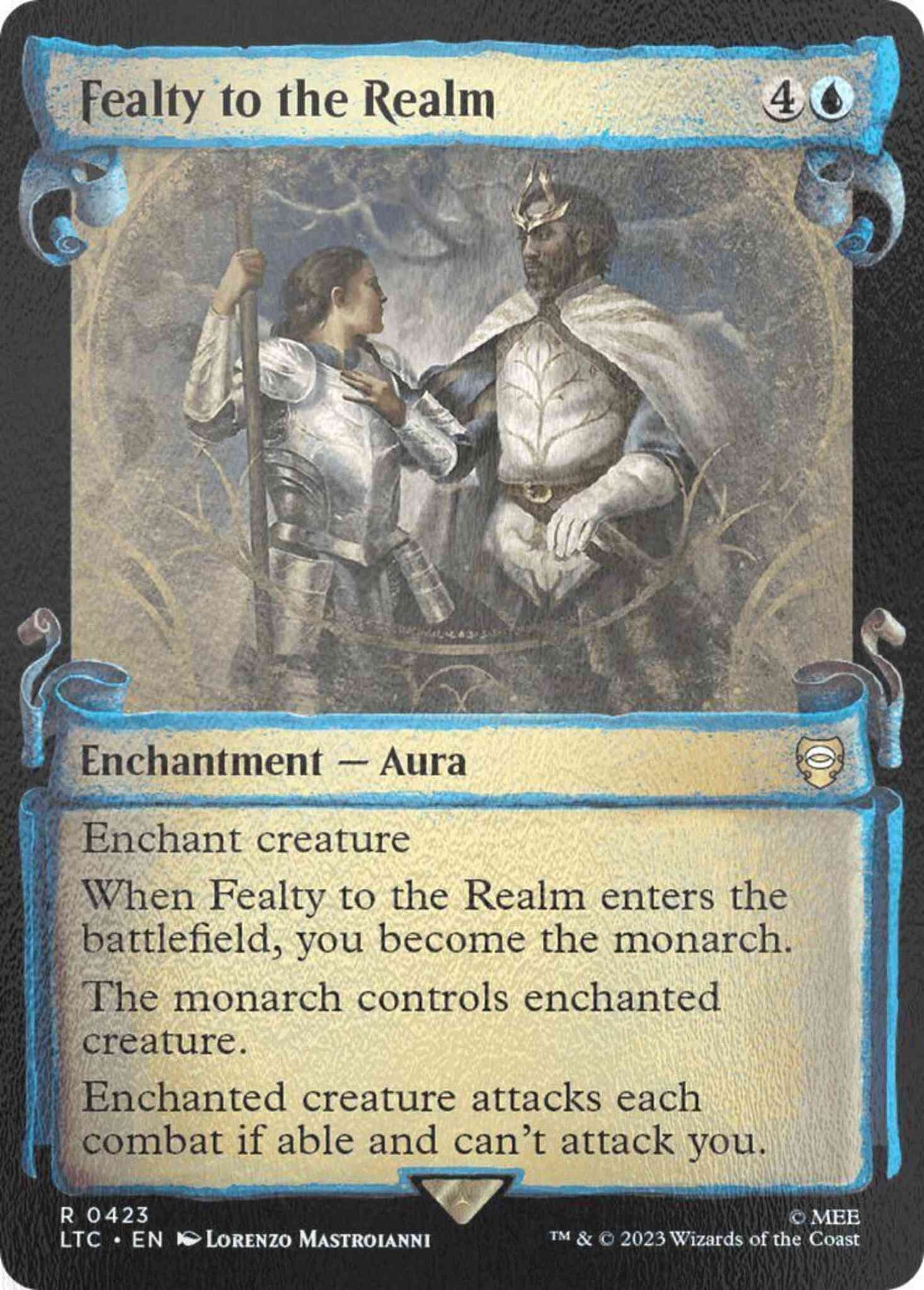 Fealty to the Realm [423] [Scrolls Showcase] [The Lord of the Rings: Tales of Middle-earth: Commander] [Silver Foil]