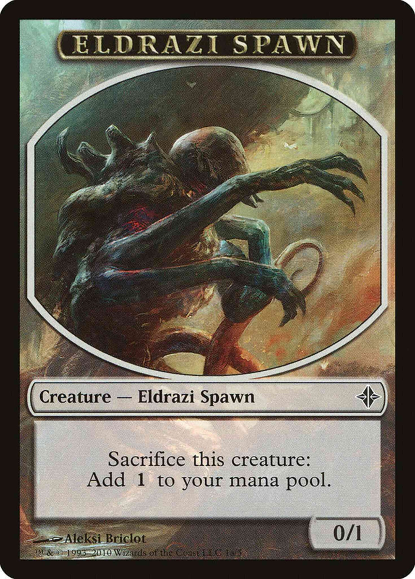Eldrazi Spawn Token [1a] [Rise of the Eldrazi Tokens] [Non-Foil]