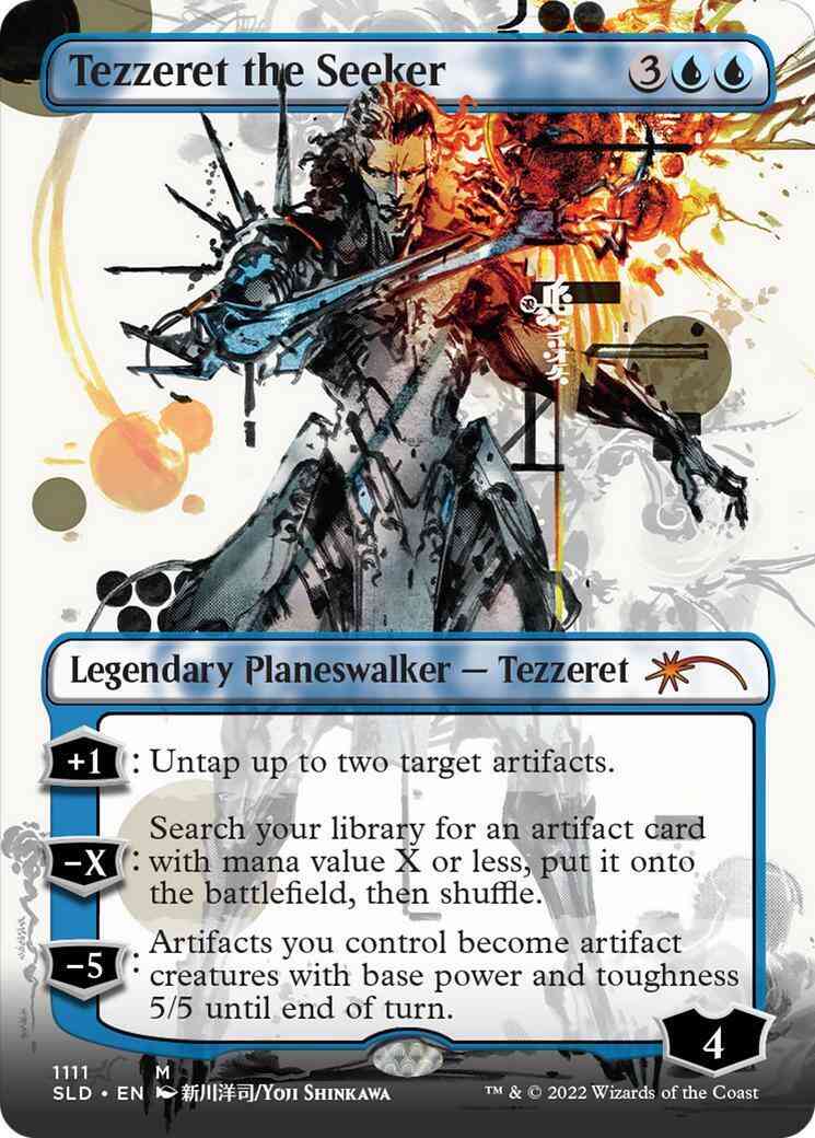Tezzeret the Seeker [1111] [Borderless] [Yoji Shinkawa] [Secret Lair Drop] [Non-Foil]