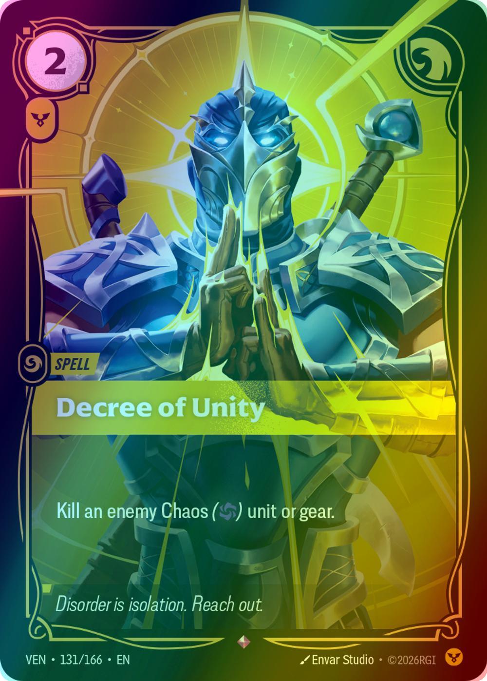 Decree of Unity - 131/166 [Vendetta] [Foil]