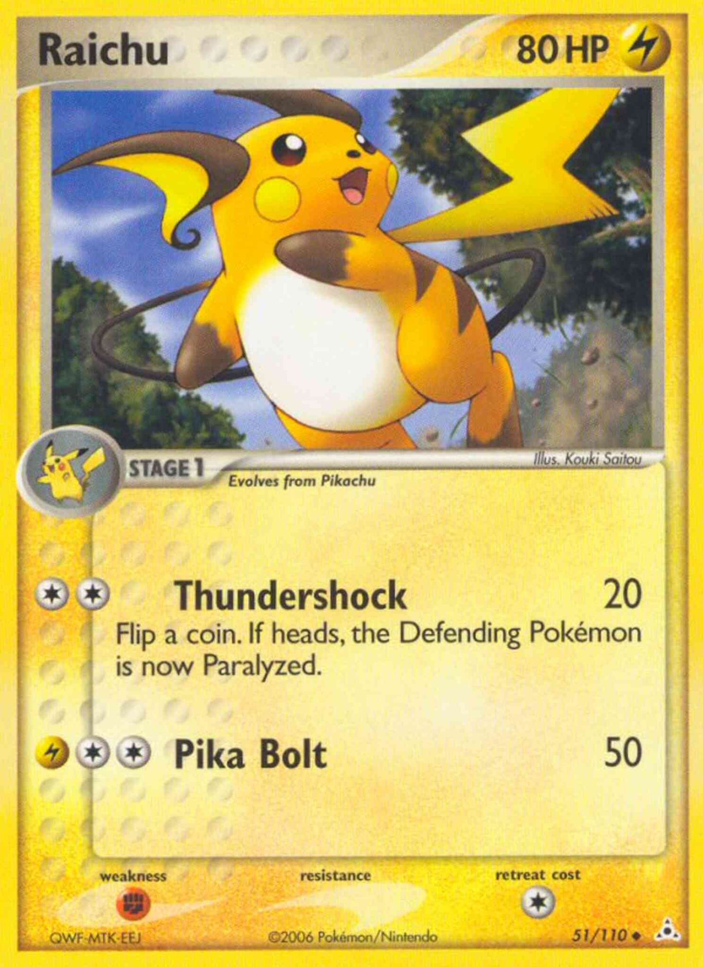 Raichu - 51/110 - Uncommon [ex13-51] [Non-Holo]