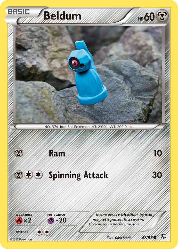 Beldum - 47/98 - Common [xy7-47] [Reverse Holo]