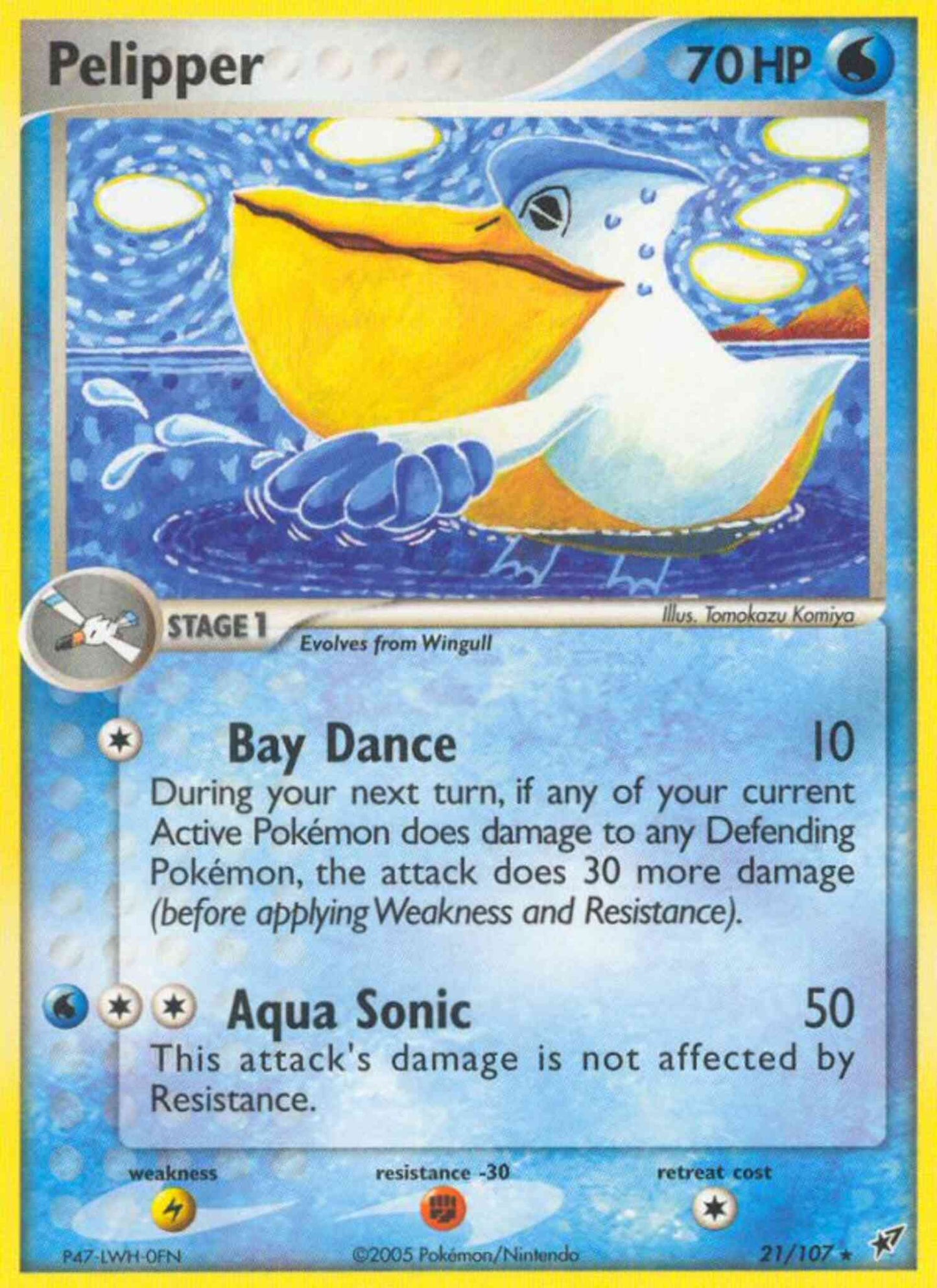 Pelipper - 21/107 - Rare [ex8-21] [Non-Holo]