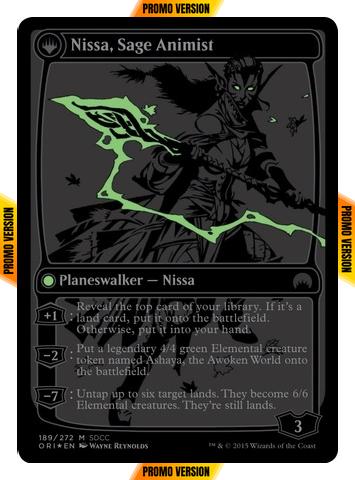 Nissa, Vastwood Seer // Nissa, Sage Animist [189] [San Diego Comic-Con 2015] [Foil]