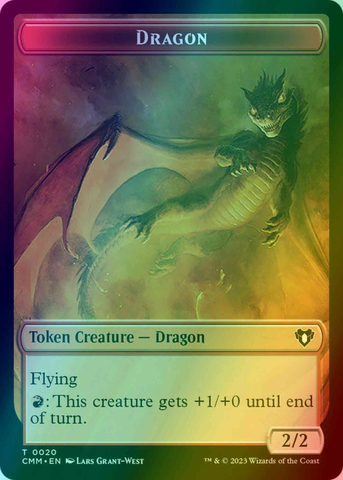 Dragon Token (20) // Eldrazi Scion Token (02) [Commander Masters: Tokens] [Foil]