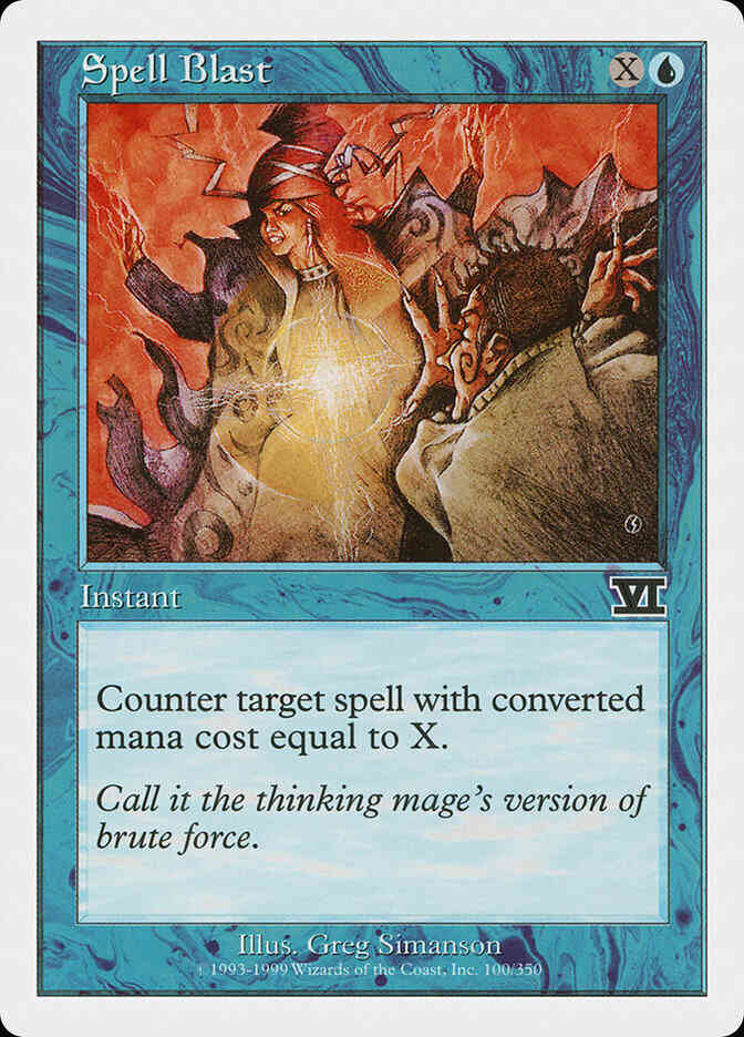 Spell Blast [100] [Classic Sixth Edition] [Non-Foil]