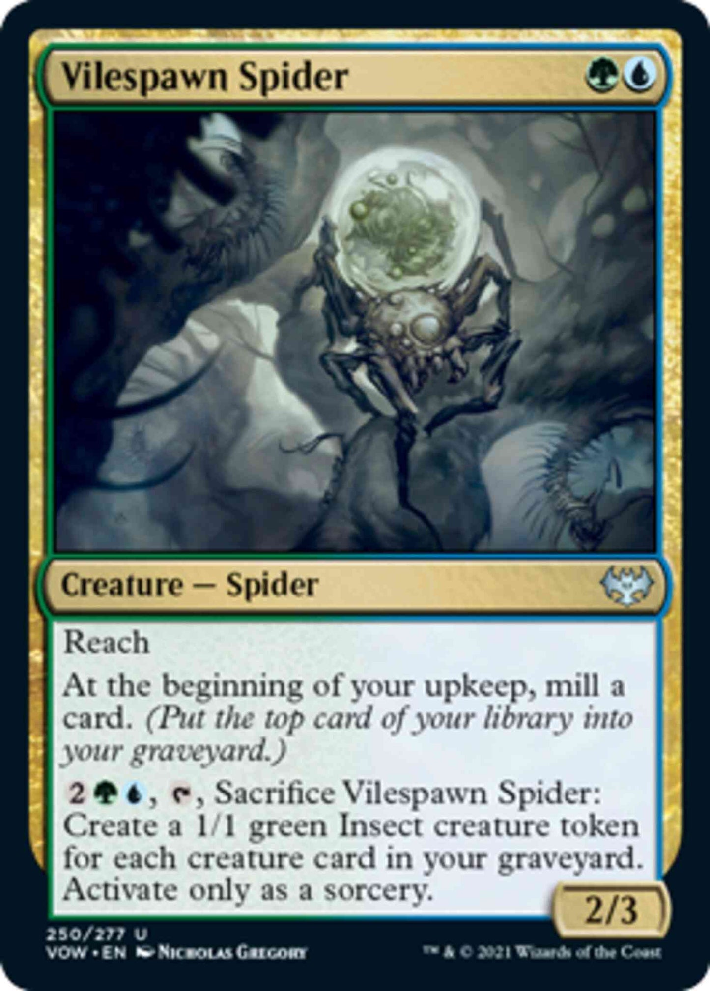 Vilespawn Spider [250] [Innistrad: Crimson Vow] [Non-Foil]
