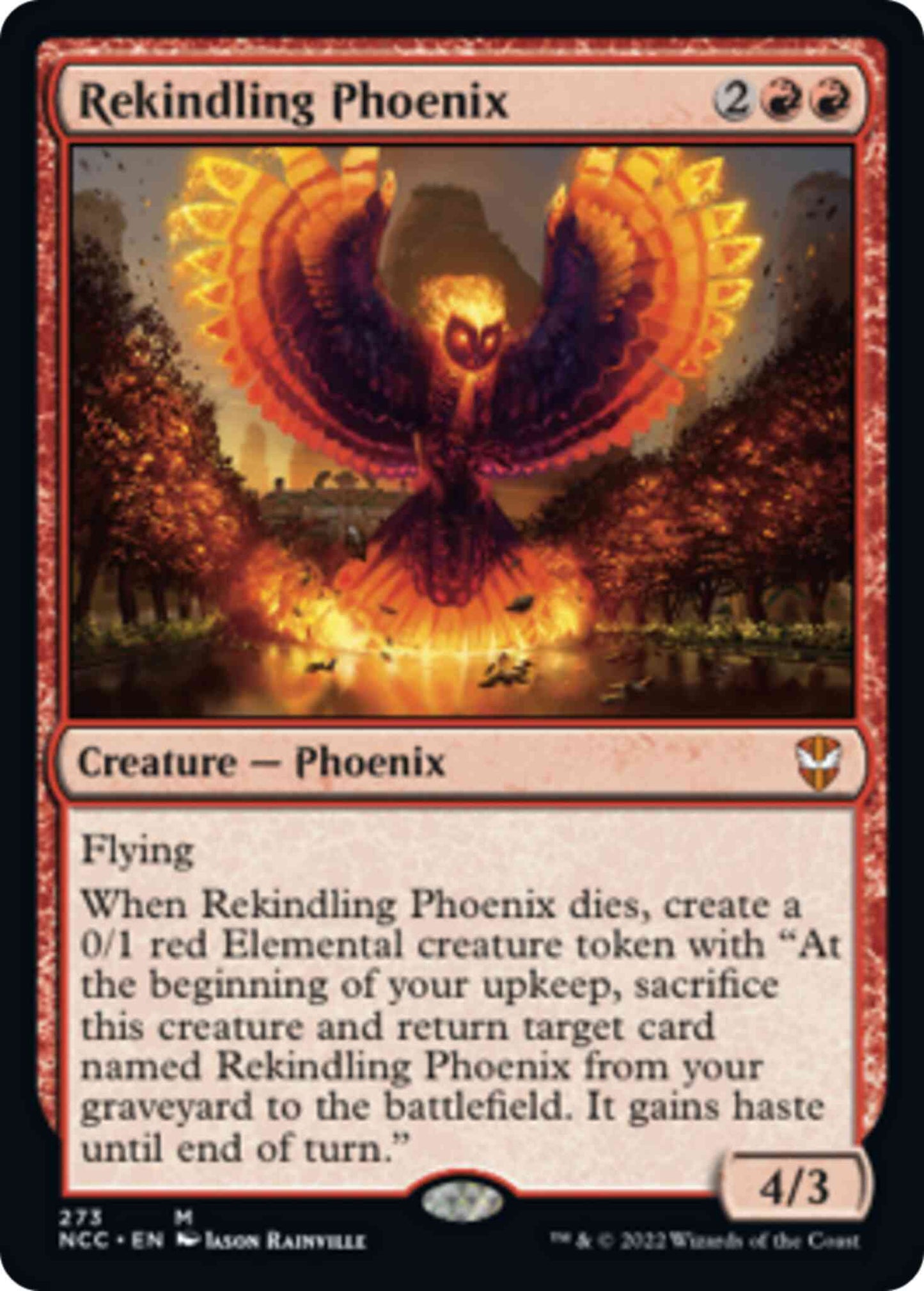 Rekindling Phoenix [273] [Streets of New Capenna: Commander] [Non-Foil]