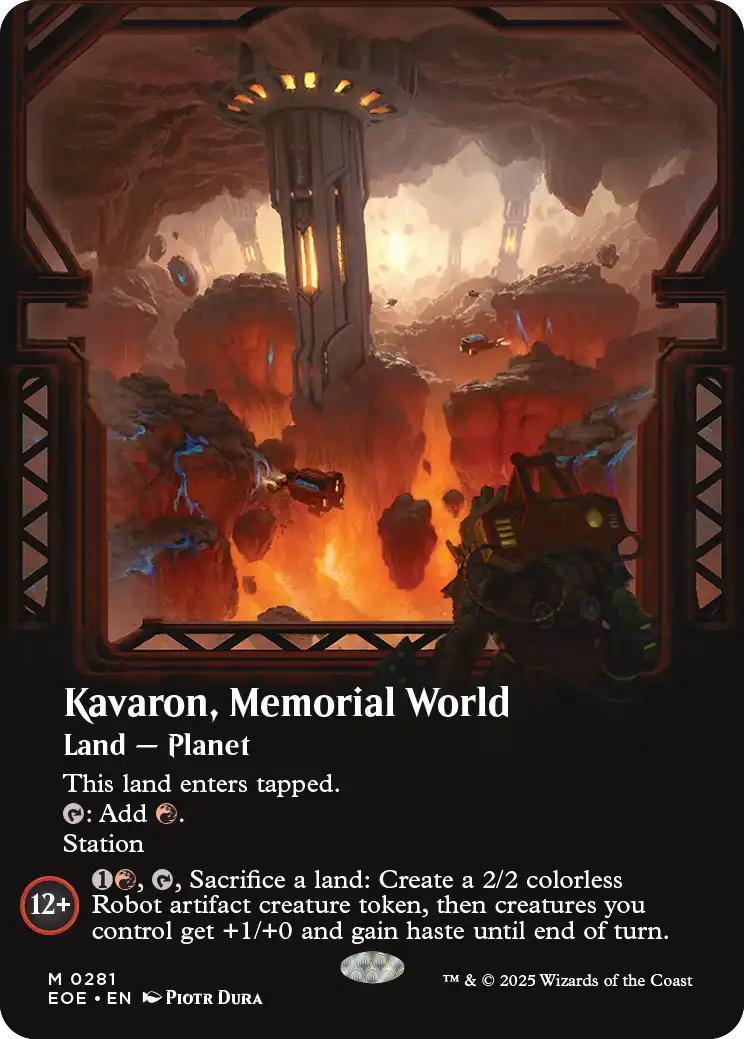 Kavaron, Memorial World [281] [Borderless] [Viewport] [Edge of Eternities] [Non-Foil]