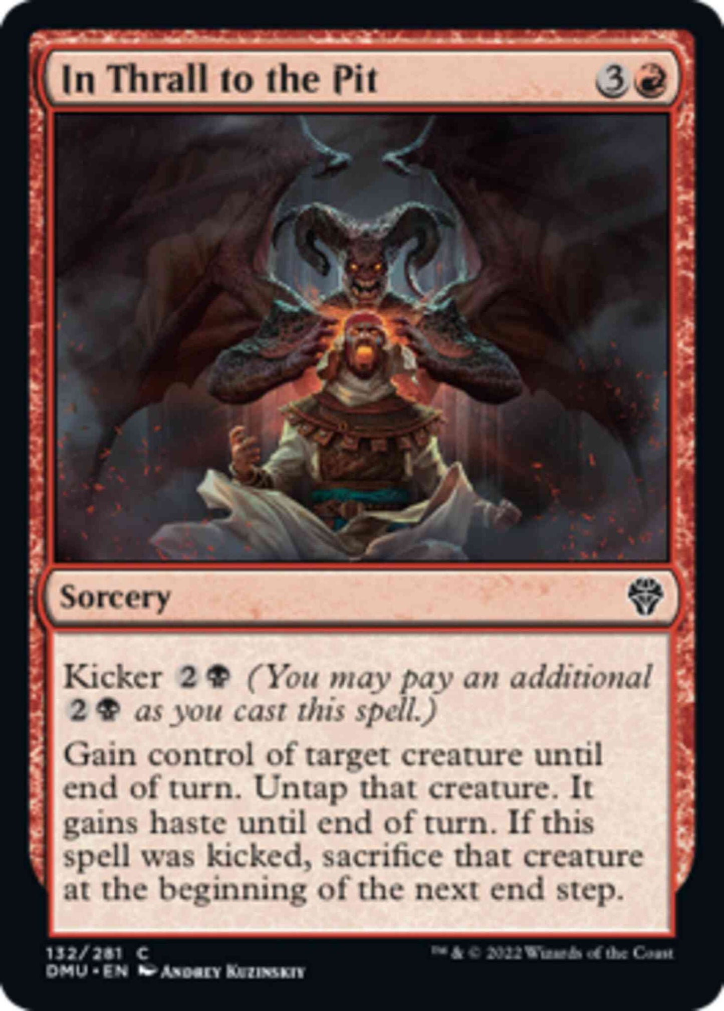 In Thrall to the Pit [132] [Dominaria United] [Non-Foil]
