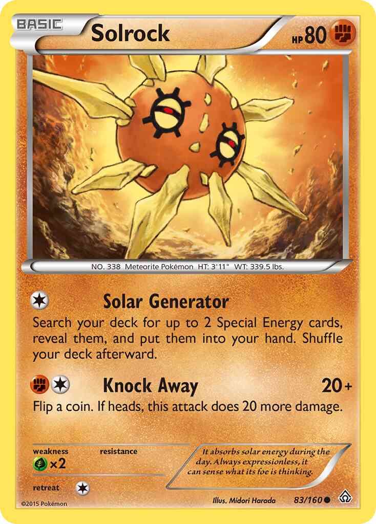 Solrock - 83/160 - Common [xy5-83] [Non-Holo]