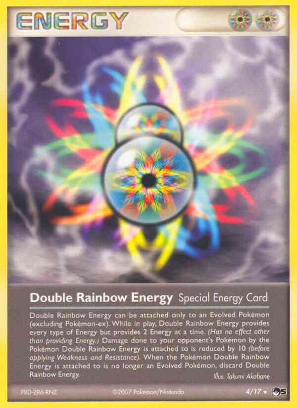 Double Rainbow Energy - 4/17 - Rare [pop5-4] [Non-Holo]