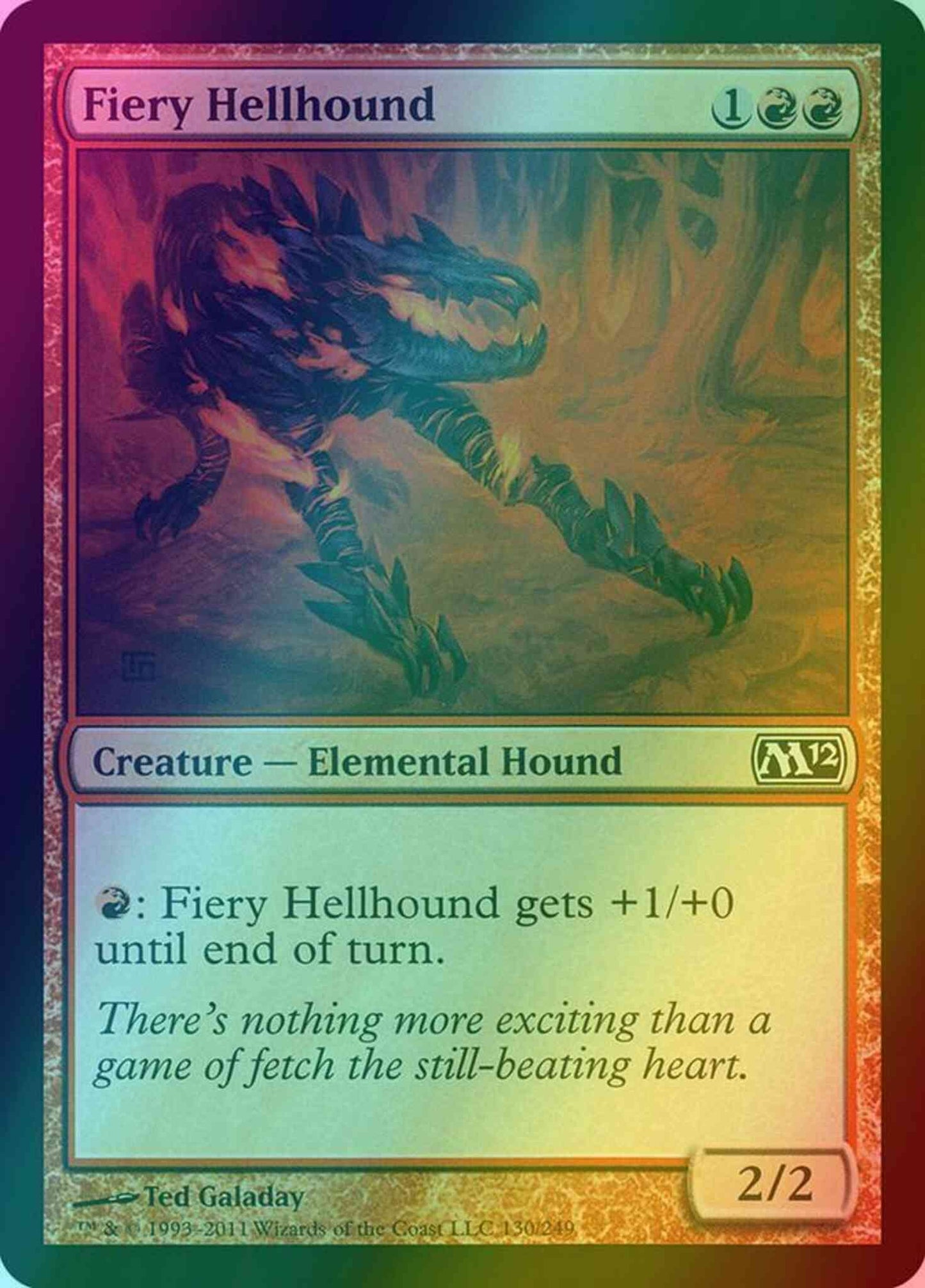 Fiery Hellhound [130] [Magic 2012] [Foil]
